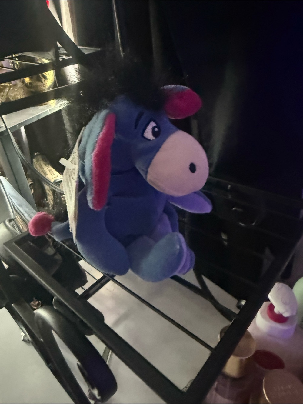 Disney Blue and Pink Plush Eeyore plush toy